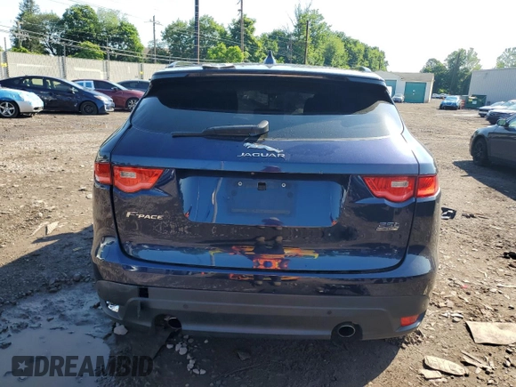 2019 Jaguar F-Pace 25t Premium with VIN SADCJ2FX0KA601596, listed as a Copart auction lot 61056715 with Not provided miles and Salvage title. Bid and sale history available at DreamBid. Image 6.