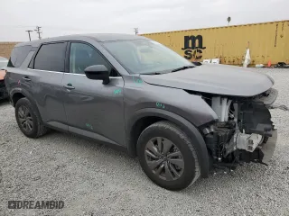 2024 Nissan Pathfinder S with VIN 5N1DR3AAXRC287239, listed as a Copart auction lot 84738974 with 3,891 mi miles and Salvage Title. Bid and sale history available at carsss.com. Image 4.