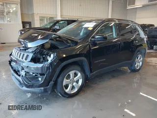 2018 Jeep Compass Latitude with VIN 3C4NJCBB6JT502308, listed as a IAAI auction lot 41561816 with 93,599 mi miles. Bid and sale history available at carsss.com. Image 22.