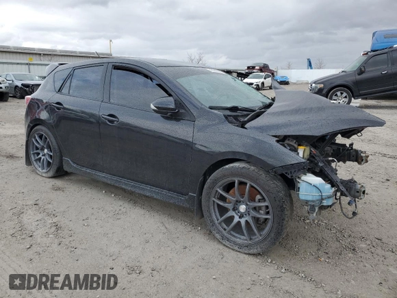 2013 Mazda 3 Mazdaspeed3 Touring with VIN JM1BL1L33D1836641, listed as a Copart auction lot 43029005 with Not provided miles and Salvage title. Bid and sale history available at DreamBid. Image 4.