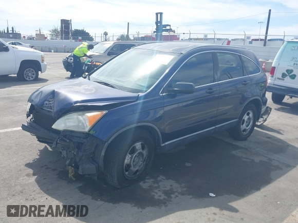 2007 Honda CR-V LX with VIN JHLRE38317C027258, listed as a IAAI auction lot 41766747 with 163,930 mi miles. Bid and sale history available at carsss.com. Image 2.