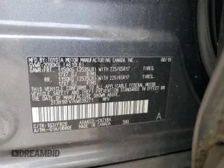 2019 Toyota RAV4 LE with VIN 2T3H1RFV7KW039271, listed as a Copart auction lot 59310205 with 132,865 mi miles and Salvage title. Bid and sale history available at DreamBid. Image 12.