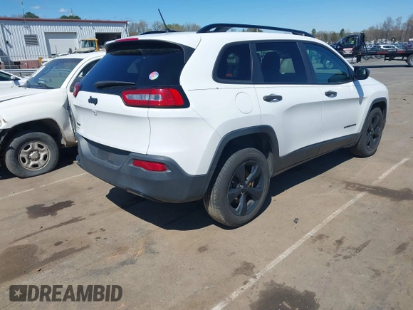 2016 Jeep Cherokee Sport with VIN 1C4PJMAB1GW314251, listed as a IAAI auction lot 41815330 with 124,588 mi miles. Bid and sale history available at carsss.com. Image 4.