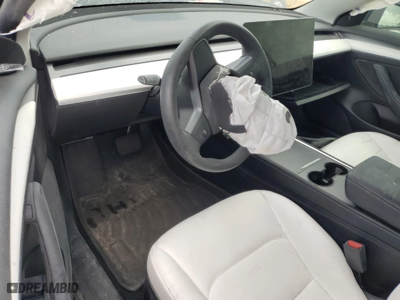 2022 Tesla Model 3 with VIN 5YJ3E1EA4NF342324, listed as a Copart auction lot 47600385 with 0 mi miles and Salvage Title. Bid and sale history available at carsss.com. Image 8.
