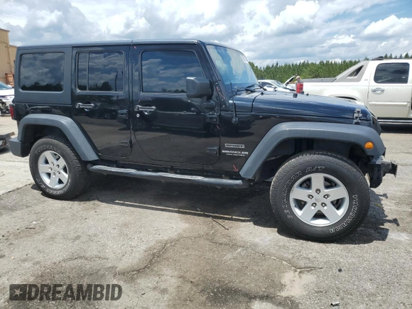 2017 Jeep Wrangler Unlimited Sport with VIN 1C4HJWDG0HL601932, listed as a Copart auction lot 56894835 with 178,525 mi miles and Salvage title. Bid and sale history available at DreamBid. Image 4.