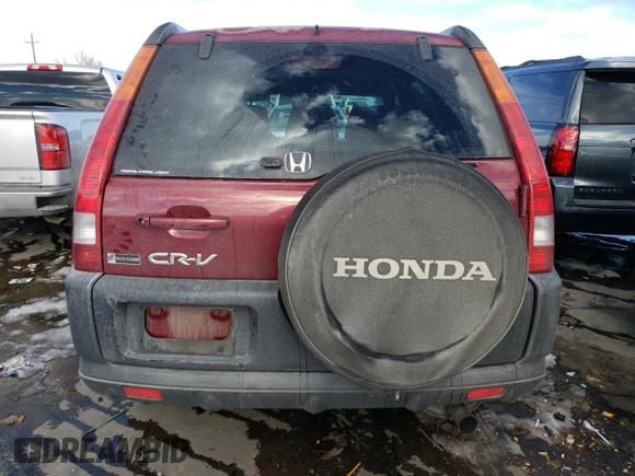 2002 Honda CR-V EX with VIN JHLRD78872C082442, listed as a Copart auction lot 42456945 with 154,848 mi miles and Salvage Title. Bid and sale history available at DreamBid. Image 6.
