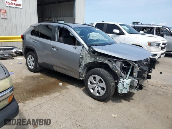 2019 Toyota RAV4 LE with VIN JTMH1RFV0KJ006644, listed as a Copart auction lot 59546835 with 101,050 mi miles and Salvage title. Bid and sale history available at DreamBid. Image 4.