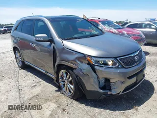 2014 Kia Sorento SX Limited with VIN 5XYKW4A75EG489362, listed as a IAAI auction lot 42216550 with 56,190 mi miles and . Bid and sale history available at DreamBid. Image 1.