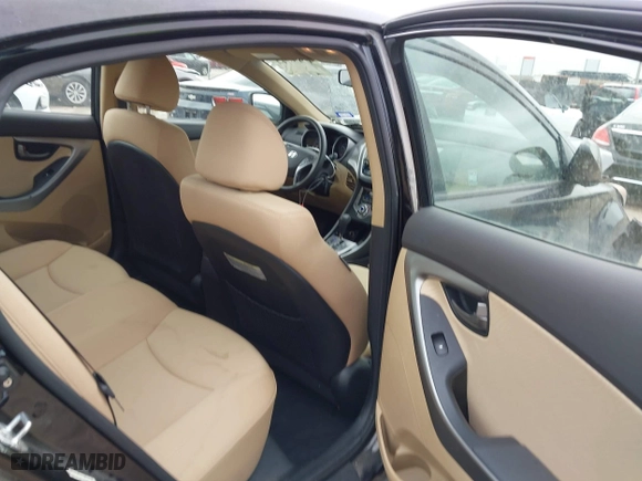 2013 Hyundai Elantra GLS PZEV with VIN KMHDH4AE0DU949943, listed as a IAAI auction lot 41936762 with 79,401 mi miles. Bid and sale history available at carsss.com. Image 8.
