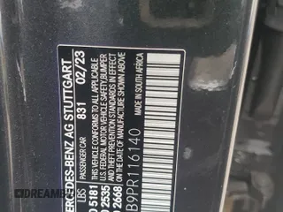 2023 Mercedes-Benz C 43 AMG z VIN W1KAF8HB9PR116140, wystawiony jako Copart lot #64606194 z przebiegiem 16 769 mil mil oraz Szkoda całkowita • Salvage title. Historia ofert i sprzedaży dostępna na DreamBid. Obrazek 13.
