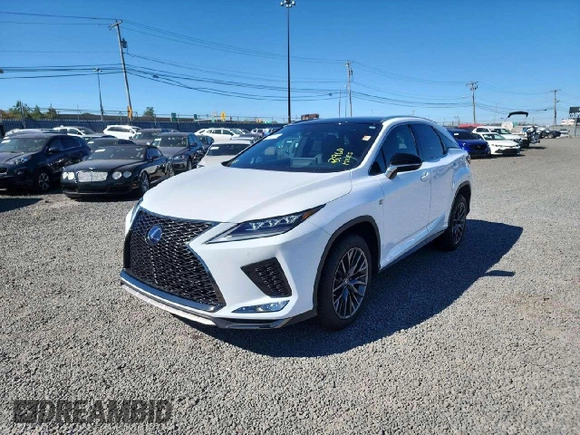 2022 Lexus RX with VIN 2T2YGMDA4NC073471, listed as a Copart auction lot 76089234 with 3,960 mi miles and Clean Title. Bid and sale history available at carsss.com. Image 1.