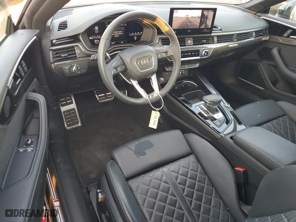 2024 Audi S5 Coupe Premium Plus with VIN WAUP4AF52RA037292, listed as a Copart auction lot 77352414 with 11,996 mi miles and Salvage Title. Bid and sale history available at carsss.com. Image 8.