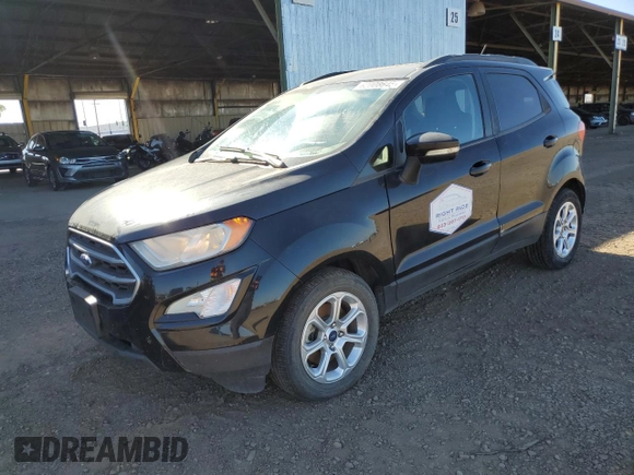 2019 Ford EcoSport SE with VIN MAJ3S2GE8KC286515, listed as a Copart auction lot 62008645 with 98,020 mi miles and Clean title. Bid and sale history available at DreamBid. Image 1.