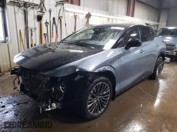 2023 Lexus RZ 450e Premium z VIN JTJAAAAB1PA004373, wystawiony jako Copart lot #48545194 z przebiegiem 21 710 mil mil oraz Szkoda całkowita • Salvage title. Historia ofert i sprzedaży dostępna na DreamBid. Obrazek 1.