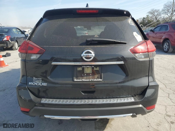 2017 Nissan Rogue S with VIN JN8AT2MTXHW387455, listed as a Copart auction lot 51064605 with 143,947 mi miles and Salvage Title. Bid and sale history available at carsss.com. Image 6.