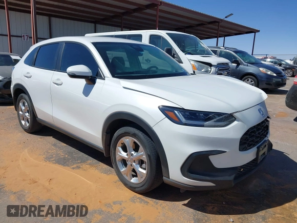 2023 Honda HR-V LX with VIN 3CZRZ1H39PM704930, listed as a IAAI auction lot 41828629 with 45,441 mi miles and . Bid and sale history available at DreamBid. Image 1.
