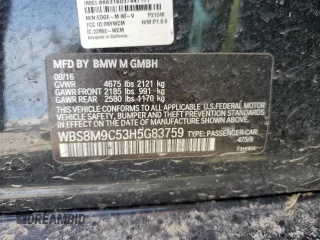 2017 BMW M3 with VIN WBS8M9C53H5G83759, listed as a Copart auction lot 44418154 with 96,795 mi miles. Bid and sale history available at carsss.com. Image 12.