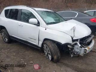 2016 Jeep Compass High Altitude Edition with VIN 1C4NJDEB4GD572163, listed as a IAAI auction lot 41728766 with 79,882 mi miles. Bid and sale history available at carsss.com. Image 1.