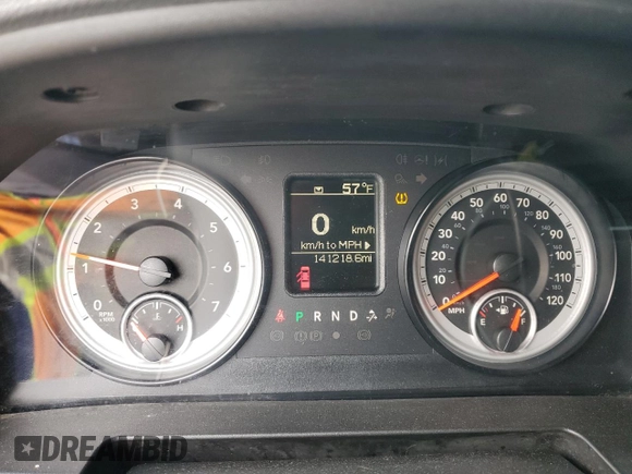 2017 Ram 1500 Express with VIN 3C6RR7KT1HG648989, listed as a Copart auction lot 52937025 with 141,218 mi miles and Salvage title. Bid and sale history available at DreamBid. Image 9.