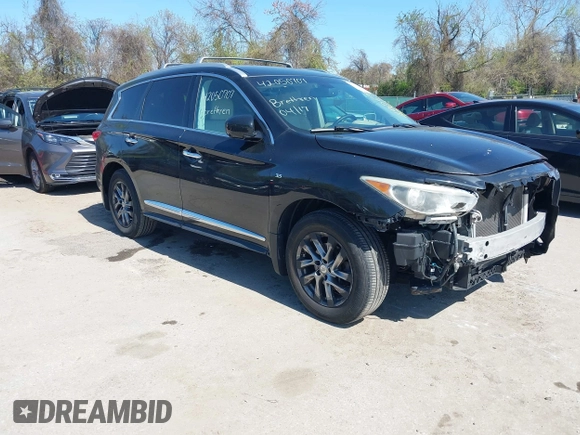 2015 Infiniti QX60 with VIN 5N1AL0MM5FC512476, listed as a IAAI auction lot 42050707 with 138,911 mi miles and . Bid and sale history available at DreamBid. Image 1.