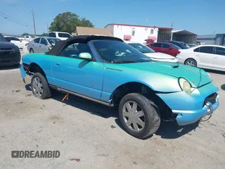 2002 Ford Thunderbird Hardtop Premium z VIN 1FAHP60AX2Y116343, wystawiony jako IAAI lot #42291076 z przebiegiem Nie podano mil oraz . Historia ofert i sprzedaży dostępna na DreamBid. Obrazek 1.