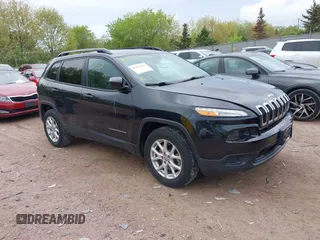 2016 Jeep Cherokee Sport with VIN 1C4PJMAB0GW175813, listed as a IAAI auction lot 42253052 with 98,840 mi miles and . Bid and sale history available at DreamBid. Image 1.