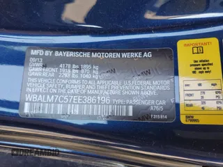 2014 BMW Z4 sDrive35i with VIN WBALM7C57EE386196, listed as a Copart auction lot 61398974 with 60,204 mi miles and Non Repairable. Bid and sale history available at carsss.com. Image 14.