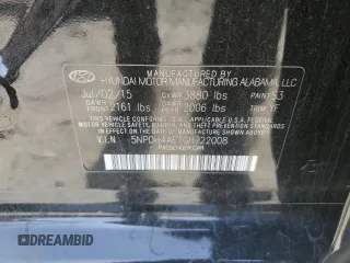 2016 Hyundai Elantra SE with VIN 5NPDH4AE7GH722008, listed as a Copart auction lot 53365985 with 67,181 mi miles and Salvage Title. Bid and sale history available at DreamBid. Image 12.