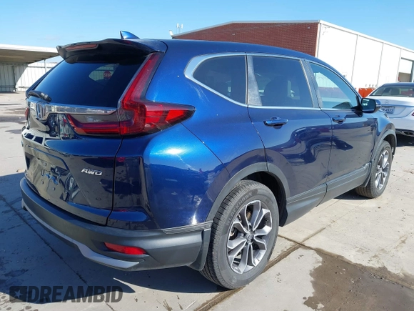 2020 Honda CR-V EX with VIN 2HKRW2H56LH647348, listed as a IAAI auction lot 41676165 with 34,212 mi miles. Bid and sale history available at carsss.com. Image 4.
