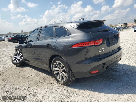 2020 Jaguar F-PACE 25t Premium with VIN SADCJ2FX0LA646149, listed as a Copart auction lot 50767125 with 36,306 mi miles and Non Repairable. Bid and sale history available at carsss.com. Image 2.