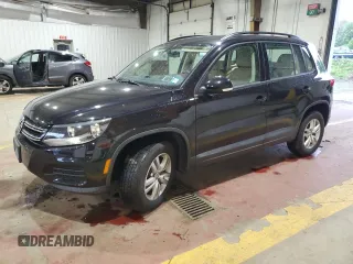 2017 Volkswagen Tiguan S with VIN WVGBV7AX8HK016490, listed as a Copart auction lot 56222815 with 48,439 mi miles and Salvage Title. Bid and sale history available at DreamBid. Image 1.