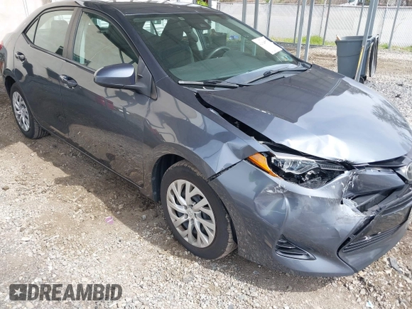 2019 Toyota Corolla L with VIN 2T1BURHE6KC125269, listed as a IAAI auction lot 42082877 with 106,308 mi miles and . Bid and sale history available at carsss.com. Image 1.
