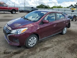 2022 Mitsubishi Mirage ES with VIN ML32FUFJ8NHF05894, listed as a Copart auction lot 56498015 with 13,180 mi miles and Salvage title. Bid and sale history available at DreamBid. Image 1.