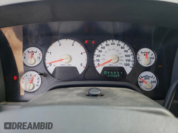 2006 Dodge Ram 2500 SLT with VIN 1D7KS28C96J138545, listed as a Copart auction lot 69767564 with 240,529 mi miles and Salvage Title. Bid and sale history available at carsss.com. Image 9.