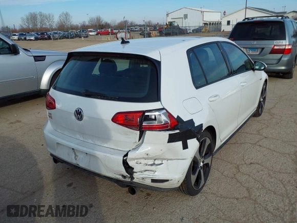 2017 Volkswagen Golf GTI S with VIN 3VW547AU4HM035425, listed as a IAAI auction lot 41529243 with 139,404 mi miles. Bid and sale history available at carsss.com. Image 4.