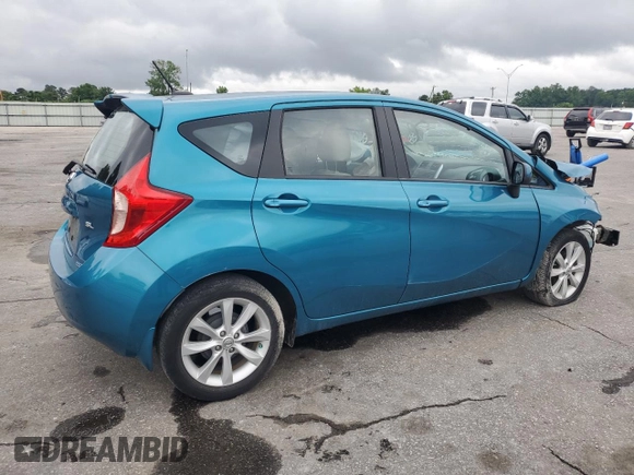 2014 Nissan Note S Plus with VIN 3N1CE2CP5EL388276, listed as a Copart auction lot 58874245 with 41,357 mi miles and Salvage title. Bid and sale history available at DreamBid. Image 3.