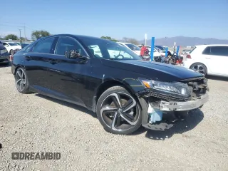2019 Honda Accord Sport with VIN 1HGCV1F3XKA090777, listed as a Copart auction lot 55314915 with 52,077 mi miles and Salvage Title. Bid and sale history available at DreamBid. Image 4.