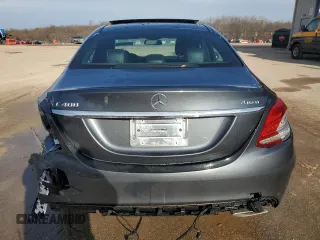 2015 Mercedes-Benz C-Class C 400 with VIN 55SWF6GB6FU026999, listed as a Copart auction lot 45995755 with 0 mi miles and Salvage Title. Bid and sale history available at carsss.com. Image 6.