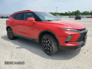 2023 Chevrolet Blazer RS with VIN 3GNKBKRS2PS220172, listed as a Copart auction lot 61058595 with 22,607 mi miles and Salvage title. Bid and sale history available at DreamBid. Image 4.