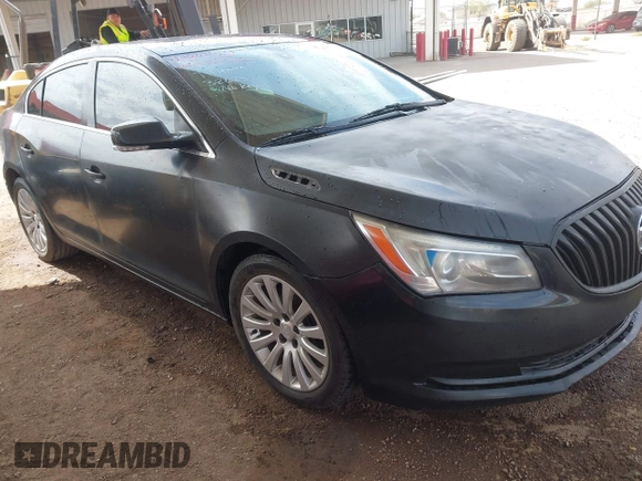 2014 Buick LaCrosse Leather with VIN 1G4GB5G39EF288087, listed as a IAAI auction lot 41897156 with 156,413 mi miles. Bid and sale history available at carsss.com. Image 1.