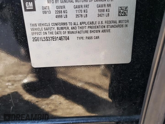 2014 Cadillac XTS with VIN 2G61L5S37E9146704, listed as a Copart auction lot 41498465 with 48,310 mi miles and Salvage Title. Bid and sale history available at carsss.com. Image 13.