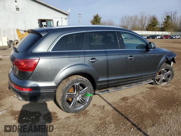 2015 Audi Q7 Premium Plus with VIN WA1LMAFE9FD019507, listed as a Copart auction lot 54137705 with 251,848 mi miles and Clean title. Bid and sale history available at DreamBid. Image 3.