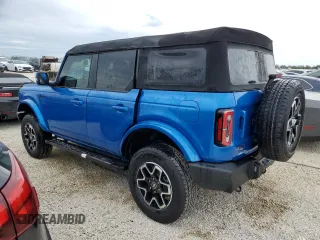 2024 Ford Bronco Outer Banks with VIN 1FMEE8BP3RLA33498, listed as a Copart auction lot 76274724 with 2,972 mi miles and Salvage Title. Bid and sale history available at DreamBid. Image 2.