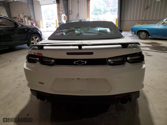2023 Chevrolet Camaro 2LT with VIN 1G1FD3DX3P0143003, listed as a Copart auction lot 80747464 with 24,467 mi miles and Salvage Title. Bid and sale history available at carsss.com. Image 6.