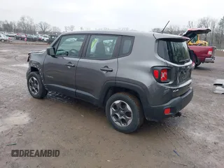 2016 Jeep Renegade Sport with VIN ZACCJBATXGPC85695, listed as a IAAI auction lot 42010070 with 131,839 mi miles. Bid and sale history available at carsss.com. Image 3.