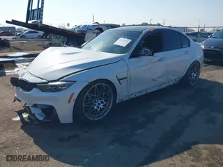 2017 BMW M3 with VIN WBS8M9C5XH5G83774, listed as a IAAI auction lot 41473471 with 91,000 mi miles. Bid and sale history available at carsss.com. Image 2.