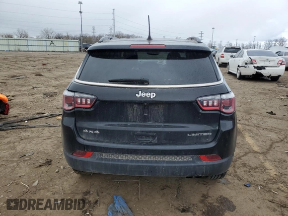 2020 Jeep Compass Limited with VIN 3C4NJDCB2LT196733, listed as a Copart auction lot 53106625 with 128,783 mi miles and Clean title. Bid and sale history available at DreamBid. Image 6.
