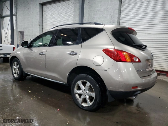 2009 Nissan Murano S with VIN JN8AZ18W89W118451, listed as a Copart auction lot 81934394 with 183,533 mi miles and Salvage Title. Bid and sale history available at carsss.com. Image 2.