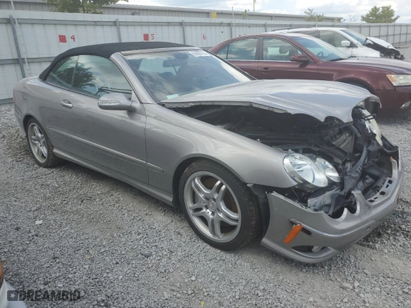 2009 Mercedes-Benz CLK-Class 5.5L with VIN WDBTK72F99T101596, listed as a Copart auction lot 65990194 with 108,640 mi miles and Salvage Title. Bid and sale history available at carsss.com. Image 4.