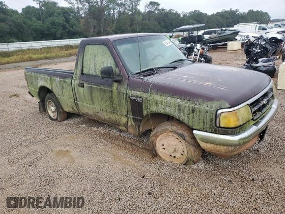 1993 Ford Ranger Splash with VIN 1FTCR10A1PUD05883, listed as a Copart auction lot 80445544 with 6,156 mi miles and Salvage title. Bid and sale history available at DreamBid. Image 4.